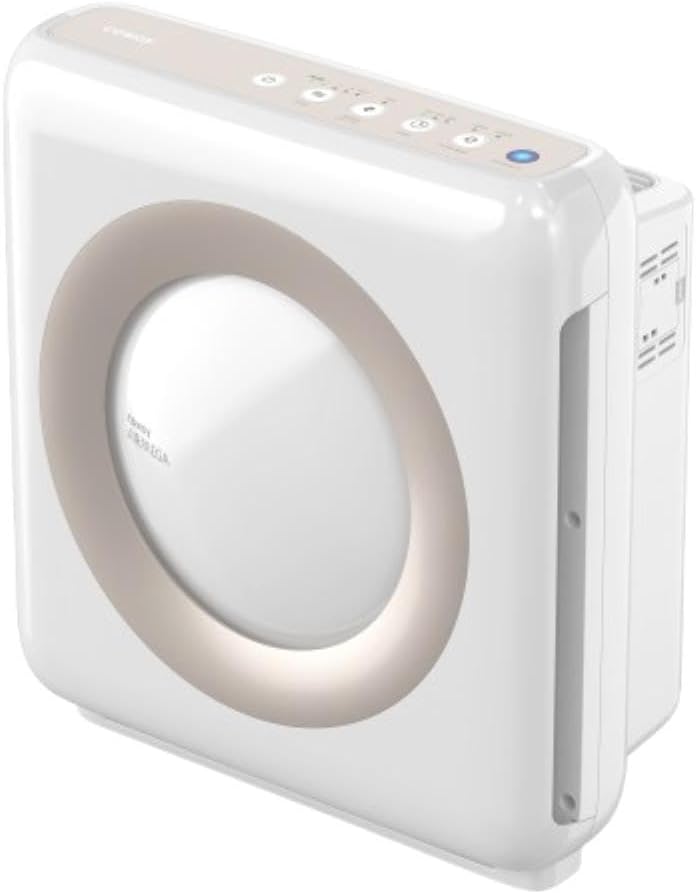 Coway Airmega AP-1512HH True HEPA Air Purifier with a sleek white design, compact size, and front air intake panel, displayed in a cozy home environment for effective purification.
