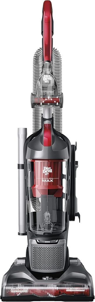 Dirt Devil Endura Max Upright Vacuum Cleaner with a durable design, high-capacity dirt cup, advanced filtration system, and powerful suction for tackling carpets and hard floors.