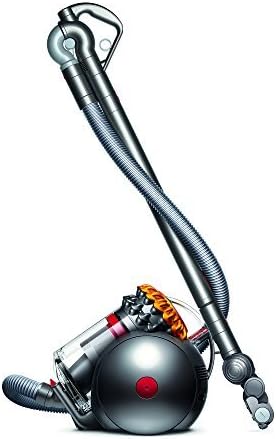 Dyson Big Ball Multi Floor Canister Vacuum with an innovative spherical design for easy maneuverability, featuring a self-righting mechanism, powerful suction, and multi-floor cleaning capabilities, displayed in a modern home for efficient cleaning on various surfaces.